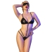 Chilirose CR 4700 Bodysuit & Mask Set Eco-Leather Black S/M