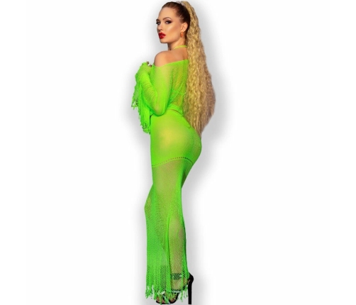 Chilirose CR 4666 Elegant Three-Piece Lingerie Set Green S/M