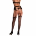 Livco Corsetti Soliana LC 90424-1 Elegant Embroidered Garter Belt Black L/XL