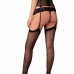 LivCo Corsetti Fashion Sevem LC 90277-1 Embroidered Garter Belt Black L/XL