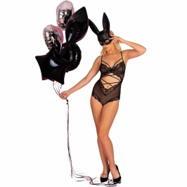 Livco Corsetti Fashion Kylssiam LC 90613 Elegant Black Lace Bodysuit S/M