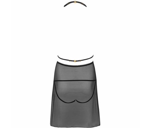 LivCo Corsetti Fashion Malviami LC 90625 Black Lace Shirt & Panty Set