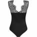 Livco Corsetti Mudienin LC 90654 Lace Bodysuit Black Satin Finish