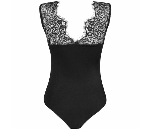 Livco Corsetti Mudienin LC 90654 Elegant Black Lace Bodysuit L/XL