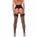 LivCo Corsetti Fashion Jelly Garter Belt & Black Lace Fishnet Stockings Set