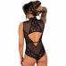 Livco Corsetti Sagen LC90694 Lace Mesh Bodysuit Black L/XL