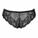 LivCo Corsetti Fashion LC 90679 Black Lace Panties with Decorative Cut-Out