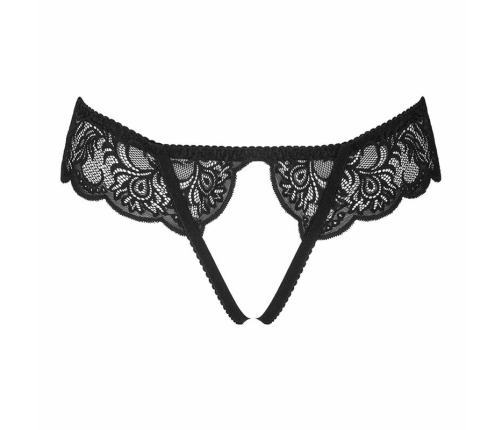 LivCo Corsetti Fashion LC 90679 Black Lace Panties with Decorative Cut-Out