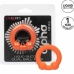 CalExotics Alpha Dual Support Ring Orange - Flexible Liquid Silicone, 3.75 cm
