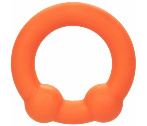 CalExotics Alpha Dual Support Ring Orange - Flexible Liquid Silicone, 3.75 cm