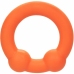 CalExotics Alpha Dual Support Ring Orange - Flexible Liquid Silicone, 3.75 cm