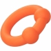 CalExotics Alpha Dual Support Ring Orange - Flexible Liquid Silicone, 3.75 cm