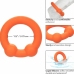 CalExotics Alpha Dual Support Ring Orange - Flexible Liquid Silicone, 3.75 cm