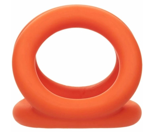 CalExotics Alpha Tri-Ring Intimate System Orange Liquid Silicone 3-Ring