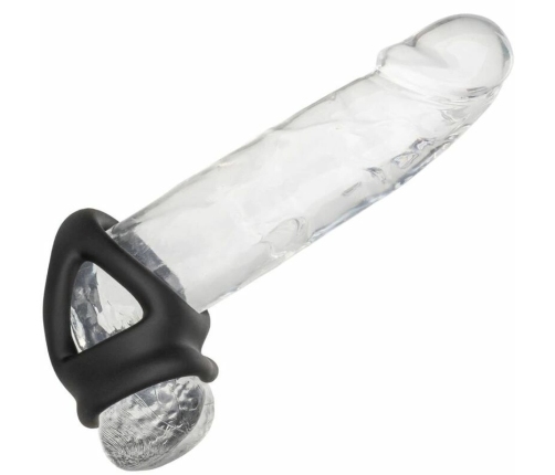 CalExotics Alpha Dual Cage Ring Black - Liquid Silicone Support System