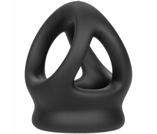 CalExotics Alpha Dual Cage Ring Black - Liquid Silicone Support System