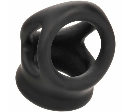 CalExotics Alpha Dual Cage Ring Black - Liquid Silicone Support System