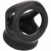 CalExotics Alpha Dual Cage Ring Black - Liquid Silicone Support System