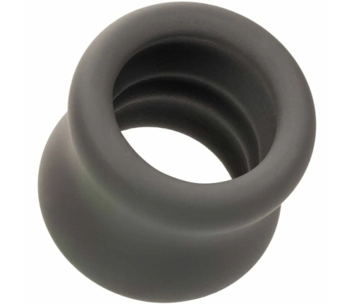 CalExotics Alpha Liquid Silicone Black Anatomical Support Ring 3.75 cm