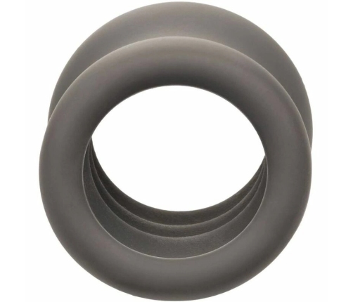 CalExotics Alpha Liquid Silicone Black Anatomical Support Ring 3.75 cm