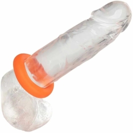 CalExotics Alpha Prolong Large Ring Orange - Liquid Silicone, 3.25 cm