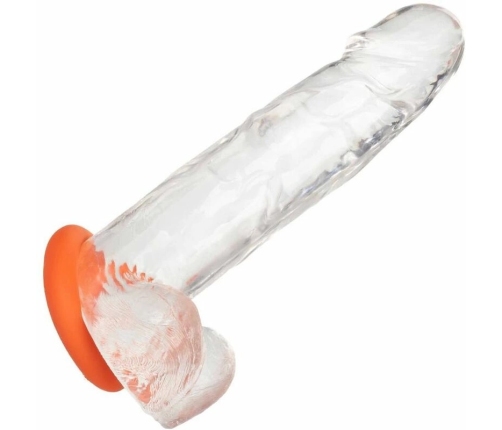 CalExotics Alpha Prolong Large Ring Orange - Liquid Silicone, 3.25 cm
