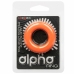 CalExotics Alpha Prolong Large Ring Orange - Liquid Silicone, 3.25 cm