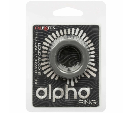 CalExotics Alpha Prolong Silicone Ring Grey - Seamless Comfort Enhancer 2.5 cm