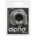 CalExotics Alpha Prolong Silicone Ring Grey - Seamless Comfort Enhancer 2.5 cm