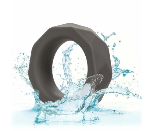 CalExotics Alpha Prolong Silicone Ring Grey - Seamless Comfort Enhancer 2.5 cm