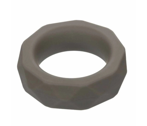 CalExotics Alpha Prolong Silicone Ring Grey - Seamless Comfort Enhancer 2.5 cm