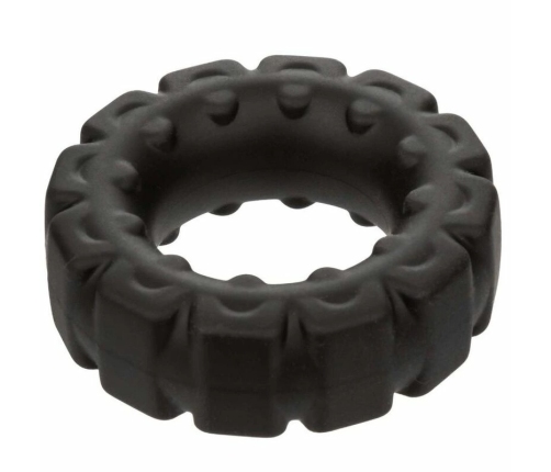 CalExotics Alpha Liquid Silicone Tread Ring Black 2.5 cm Durable Comfort