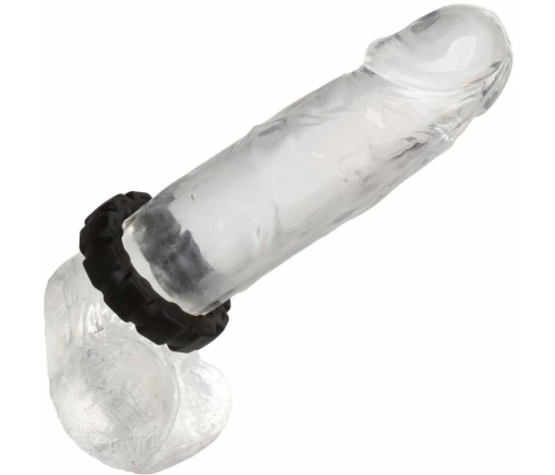 CalExotics Alpha Liquid Silicone Tread Ring Black 2.5 cm Durable Comfort