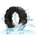 CalExotics Alpha Liquid Silicone Tread Ring Black 2.5 cm Durable Comfort