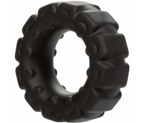CalExotics Alpha Liquid Silicone Tread Ring Black 2.5 cm Durable Comfort