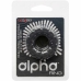 CalExotics Alpha Liquid Silicone Tread Ring Black 2.5 cm Durable Comfort