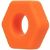 CalExotics Alpha Prolong Liquid Silicone Hexagonal Ring Orange 2 cm