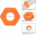 CalExotics Alpha Prolong Liquid Silicone Hexagonal Ring Orange 2 cm