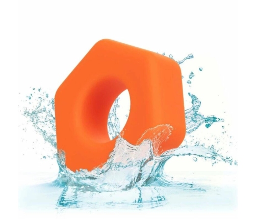 CalExotics Alpha Prolong Liquid Silicone Hexagonal Ring Orange 2 cm