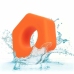 CalExotics Alpha Prolong Liquid Silicone Hexagonal Ring Orange 2 cm