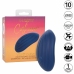 CalExotics Cashmere Velvet Curve Blue - Compact Silicone Massager, 10 Modes