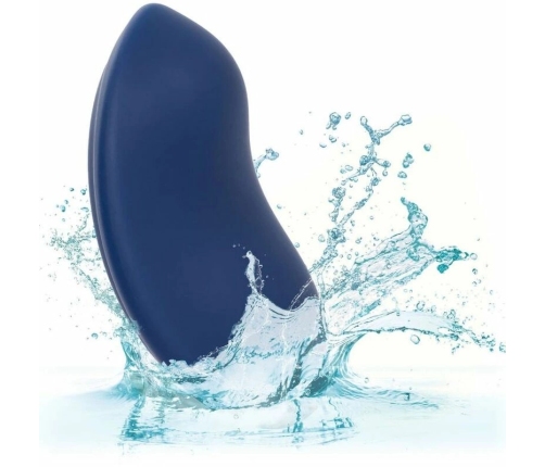 CalExotics Cashmere Velvet Curve Blue - Compact Silicone Massager, 10 Modes
