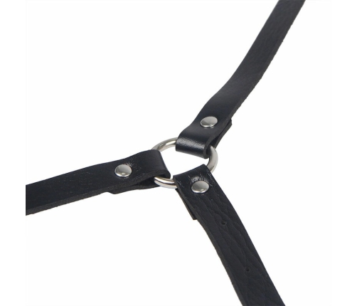 Subblime Leather Body Harness Black Adjustable Size