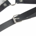 Subblime Leather Belt Harness Black - Adjustable Chain Detail, One Size