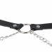 Subblime Leather Belt Harness Black - Adjustable Chain Detail, One Size