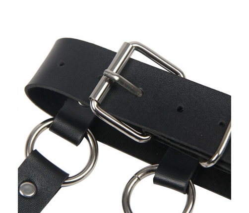 Subblime Chest Harness Black with Decorative Chain Details One Size