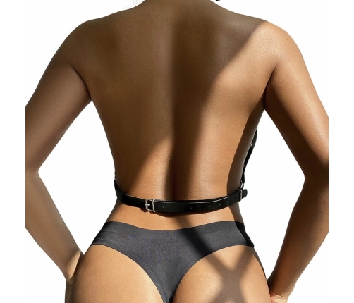 Subblime Chest Harness Black with Decorative Chain Details One Size