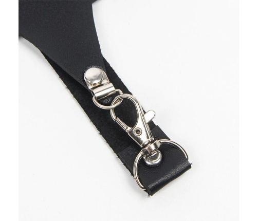 Subblime Full Body Harness Black with Decorative Star Chain, One Size