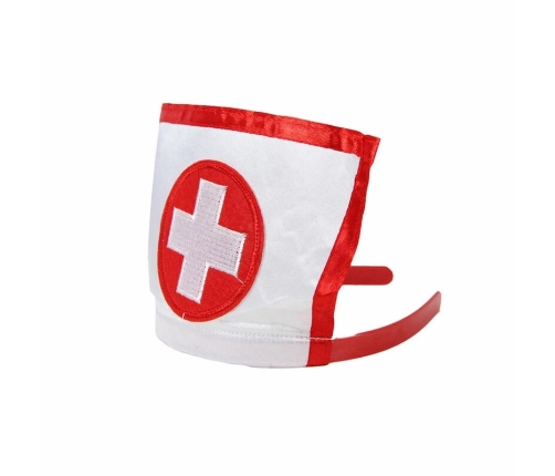 Subblime L/XL White Nurse Costume with Open Design and Sheer Fabric