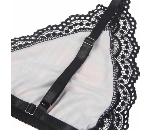 Subblime L/XL College-Inspired Costume Set with Lace Details, Checkered